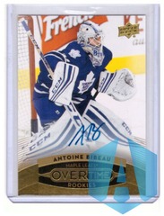 2015-16 Upper Deck GTS Overtime Gold Foil Antoine Bibeau #164 Rookie Auto
